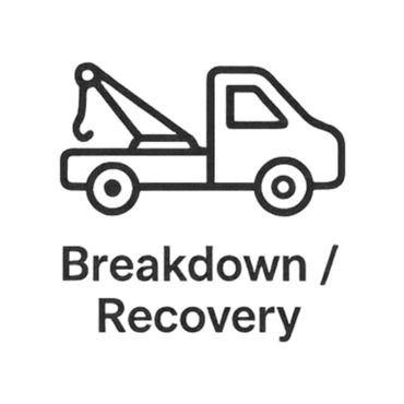 Icon of a tow truck with 'Breakdown / Recovery' text.