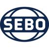 SEBO logo in blue and white.