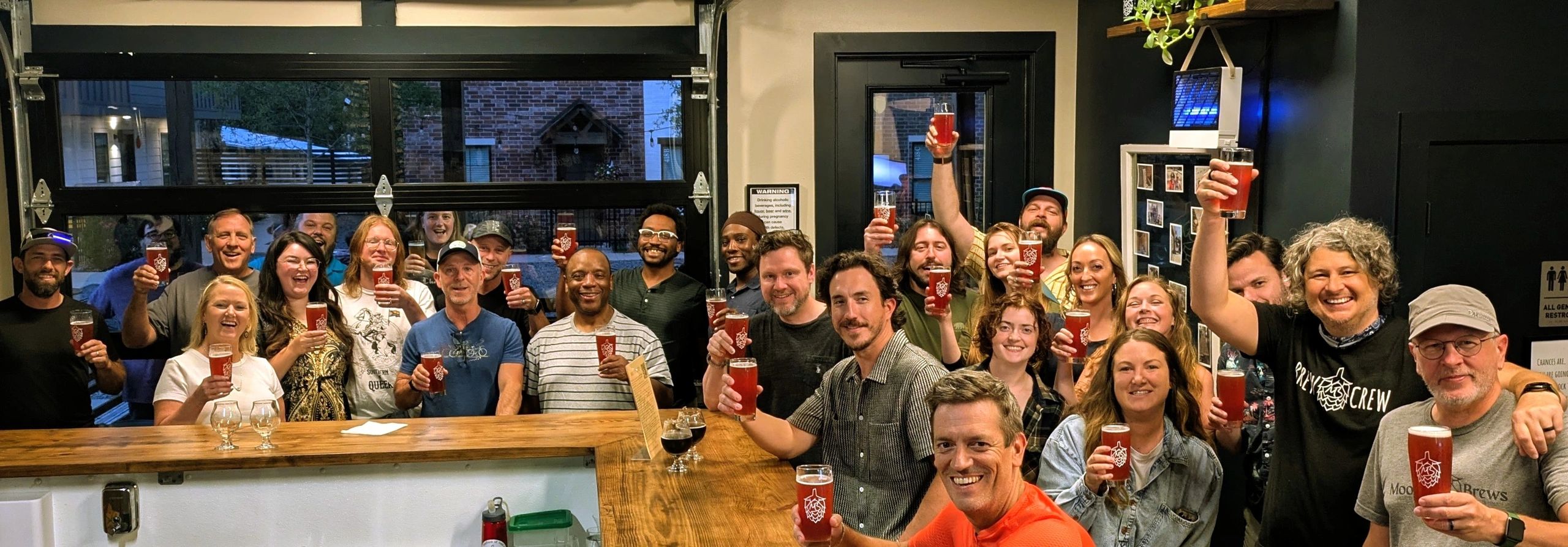 Taproom or brewery scene