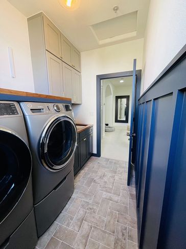 remodeled laundry room