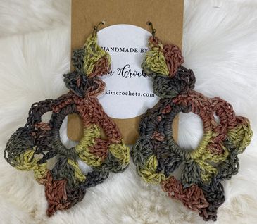 Our lightweight hemp cord and genuine leather and suede earrings are uniquely-designed works of hear