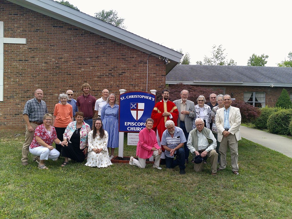 Group photo at St. Christopher's Episcopal Church.