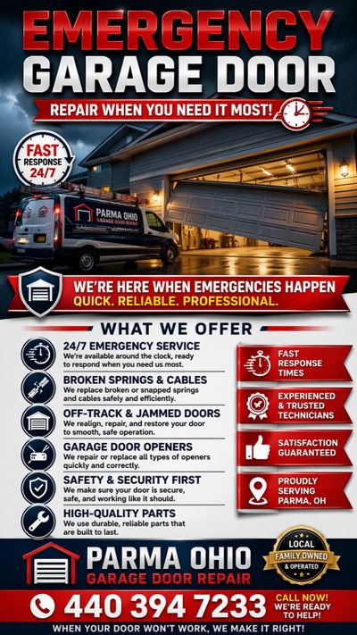 Parma ohio emergency garage door repair