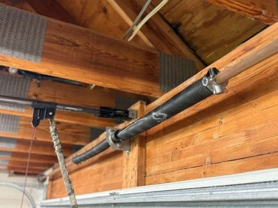 Broken garage door spring