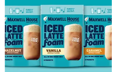 Maxwell House Powder Iced Latte Foam - Vanilla