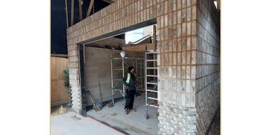 work in progress modern house extension building construction in London