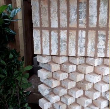architects brickwork detail on a new build house extension in London a fashion piece