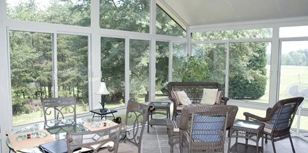 patio sunroom interior view