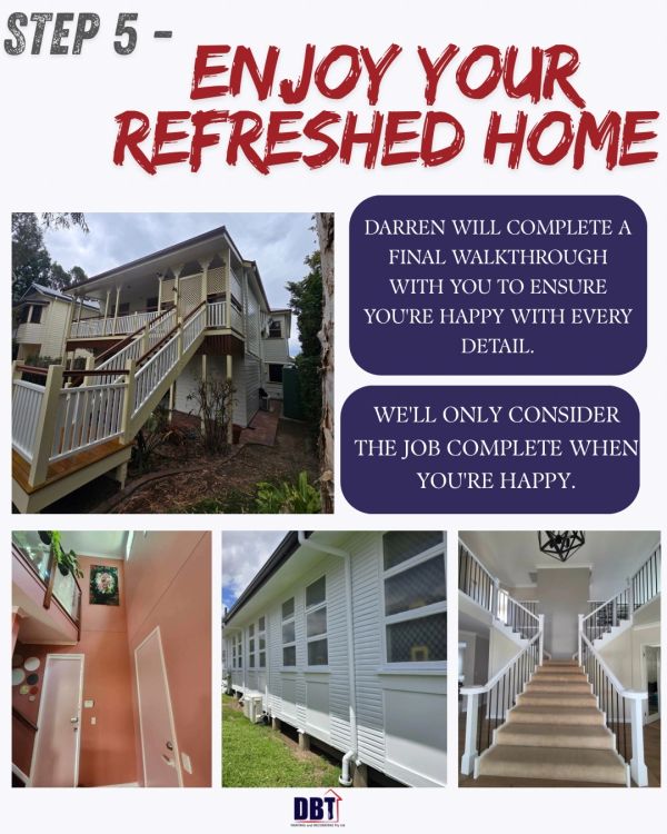 Renovated home with fresh paint and final walkthrough.