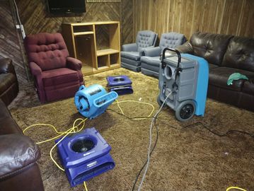 Basement water damage cleanup and water removal in Caldwell Idaho Water restoration near me 