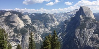 Mountain landscape with clear sky.