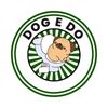 Cartoon pug sitting on a toilet with toilet paper, surrounded by 'DOGE DO' text.