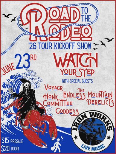 Poster for 'Road to the Rodeo' 26 Tour Kickoff Show on June 23rd.