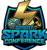 Logo for the Spirit Spark Conference featuring a star and volleyball.