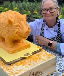 Wild Boar carving for Flora Spring event 2019