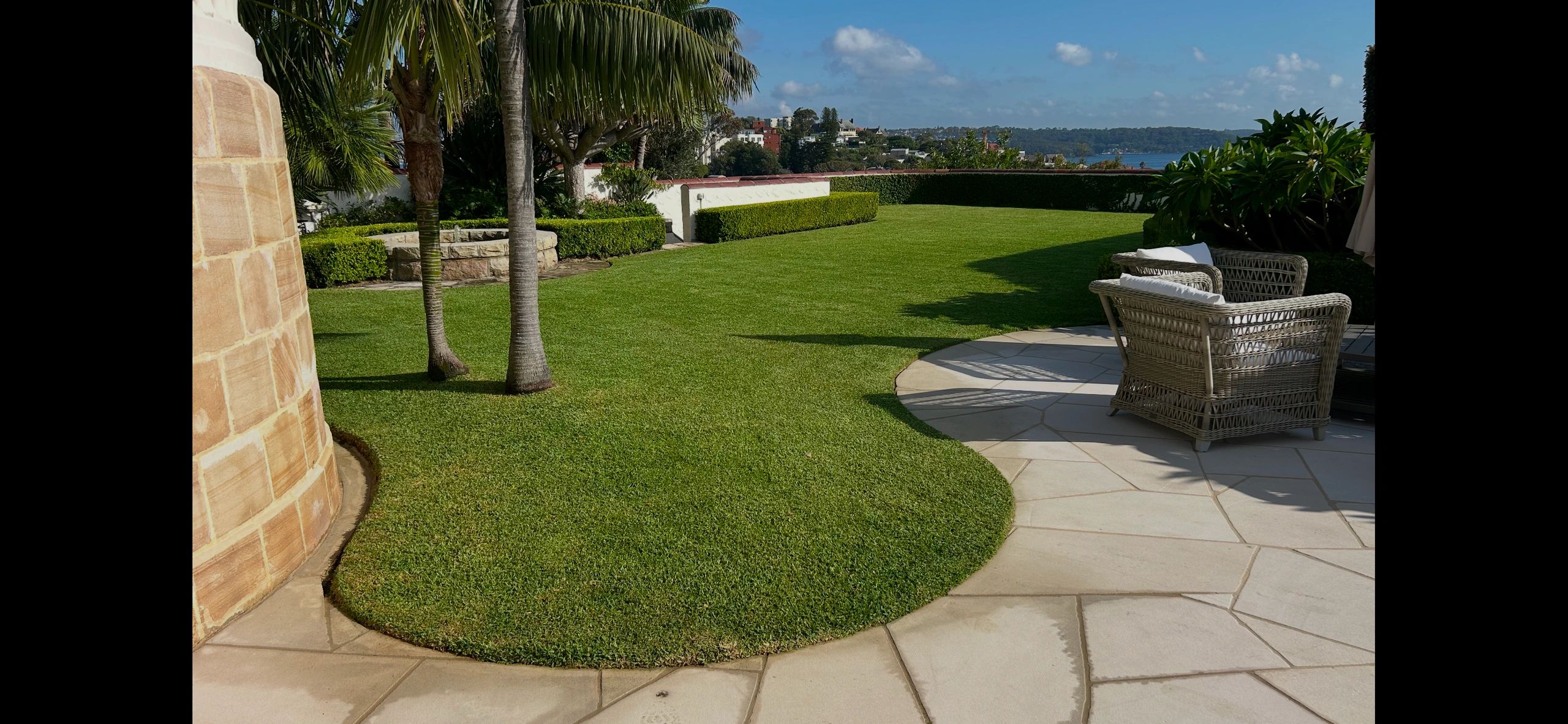 Immaculate lawn and edging at residential property in Sydney