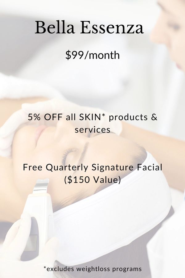 Graphic for Bella Essenza Skin Only Membership. 