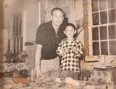 Michael Ching with Marlon Brando
