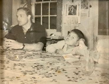 Steven Ching with Marlon Brando