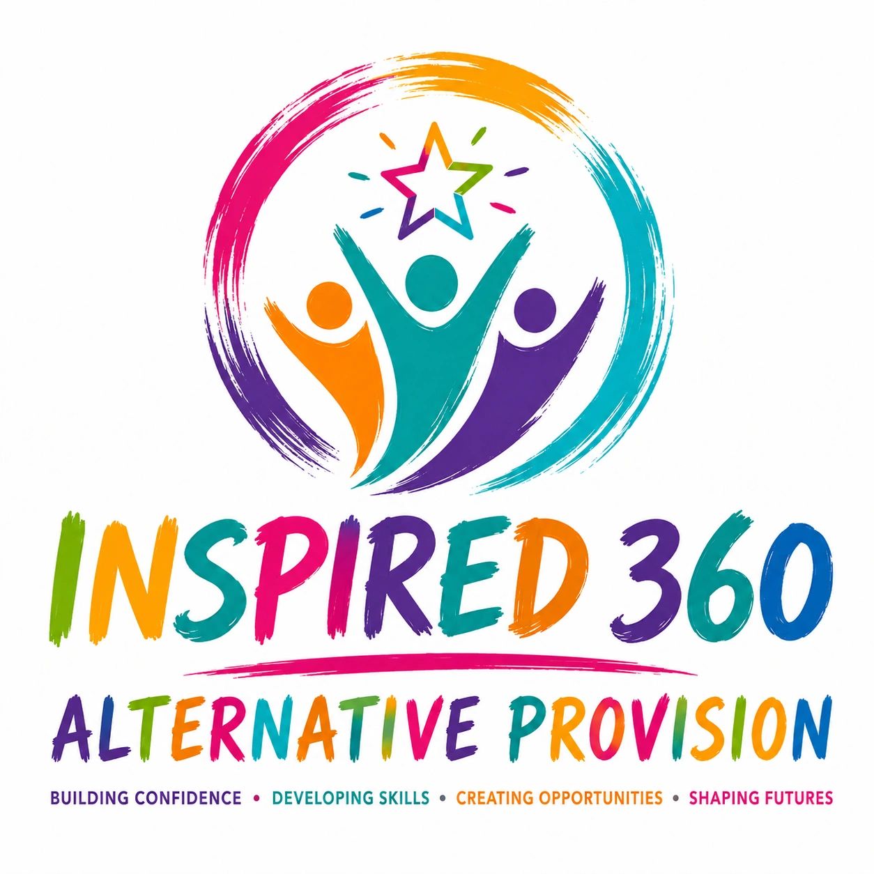 Colorful logo of Inspired 360 Alternative Provision.