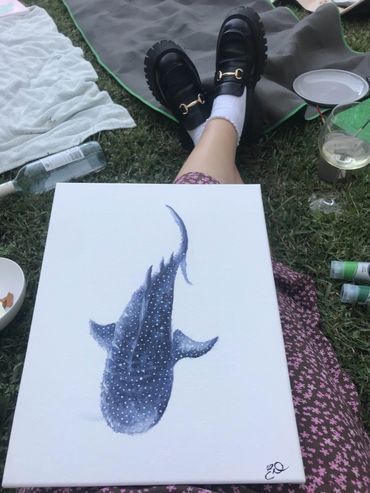 Whale Shark Painting
Acrylic on canvas
