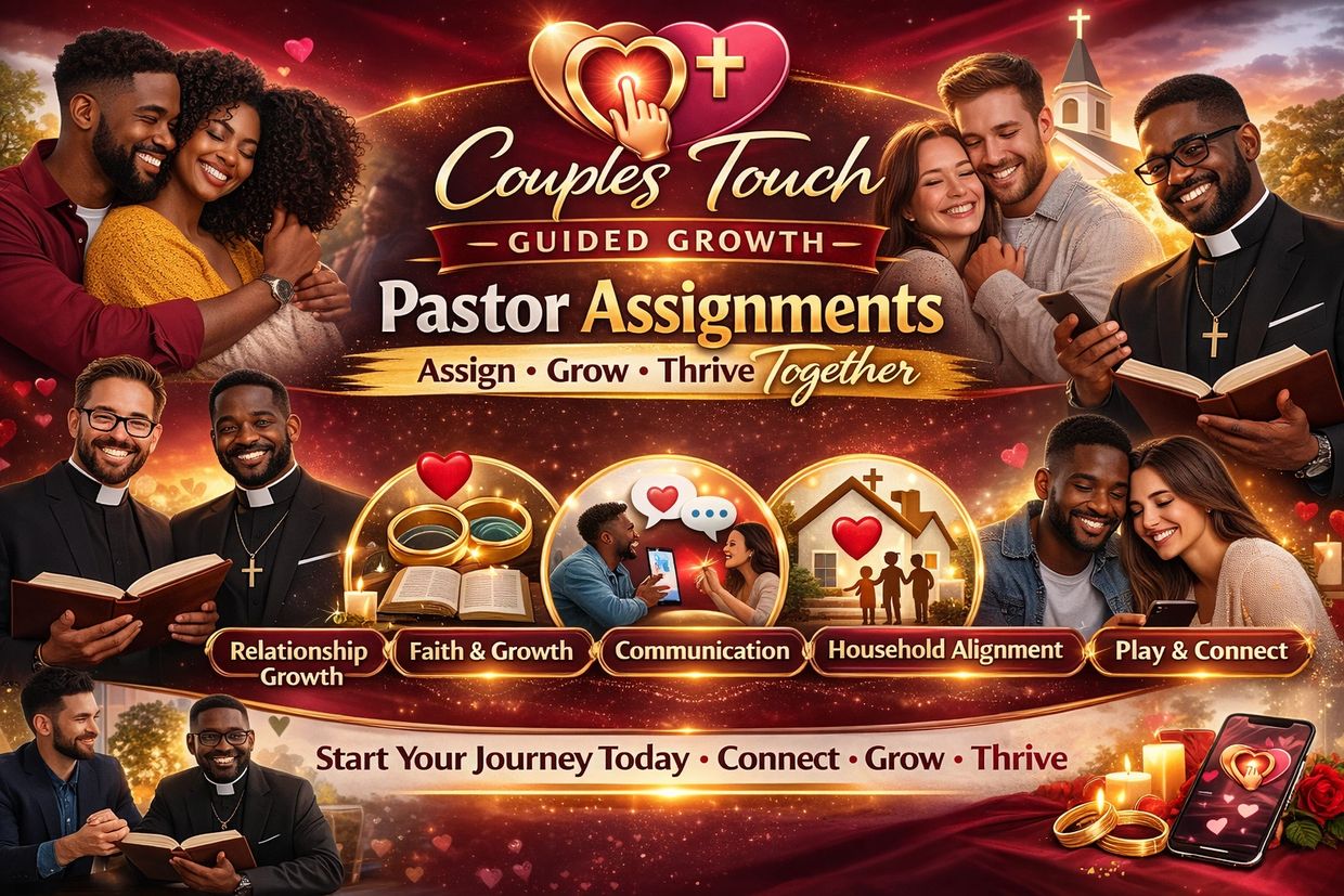 Couples and pastors connect for guided growth through faith, communication, and relationship building.