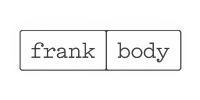 Logo with text "frank body" split into two boxes.