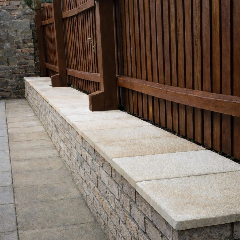 Brick work retaining walls 