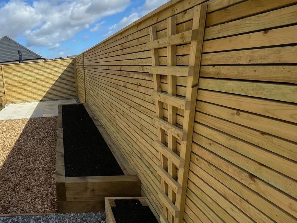 Railway Sleeper Flower beds