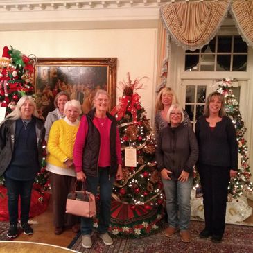 Maid Marian members decorate a tree at the Festival of Trees 2019 in aid of the Delaware Hospice.  
