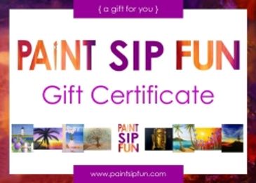 Paint Sip Fun Gift Certificate