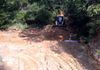 Installing a culvert for an ATV trail in Forestburg, Texas.