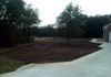 Grading and topsoil spreading in Valley View, Texas.