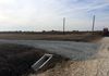 A new county culvert entrance with gravel in Krum, Texas.