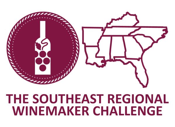 Logo for the Southeast Regional Winemaker Challenge featuring a wine bottle and southeastern US map.