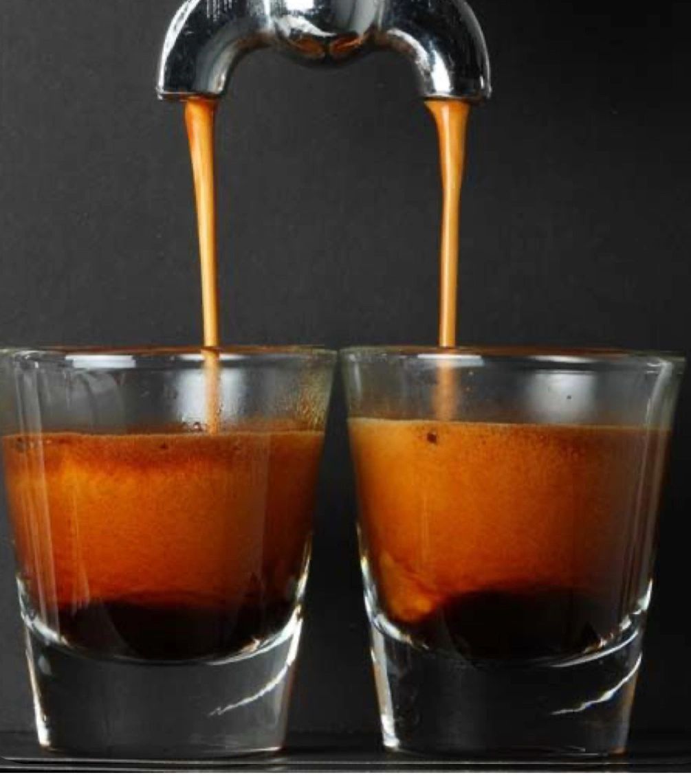 Our standard shot is a double shot! Made with Fine organic espresso 