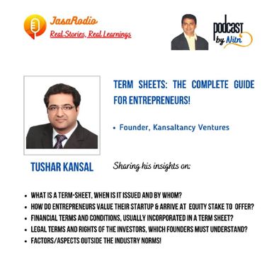 Podcast - Tushar Kansal by Jasa Rodio - Tushar Kansal, Founder CEO, Kansaltancy Ventures - Home of V