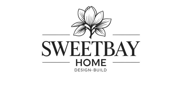 Logo for Sweetbay Home Design-Build with a flower.