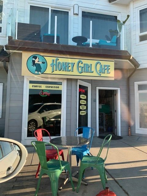 An exterior shot of Honey Girl Cafe