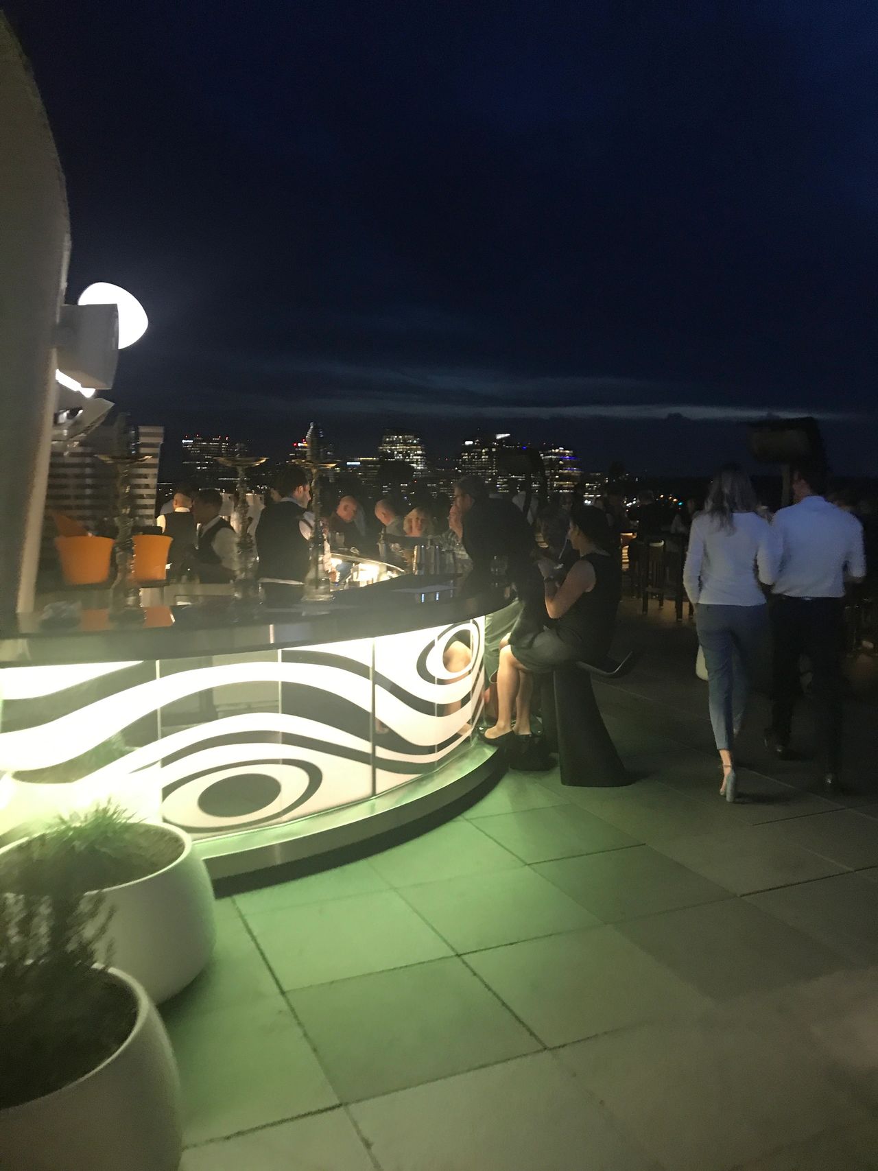 The rooftop bar at Top of the Gate