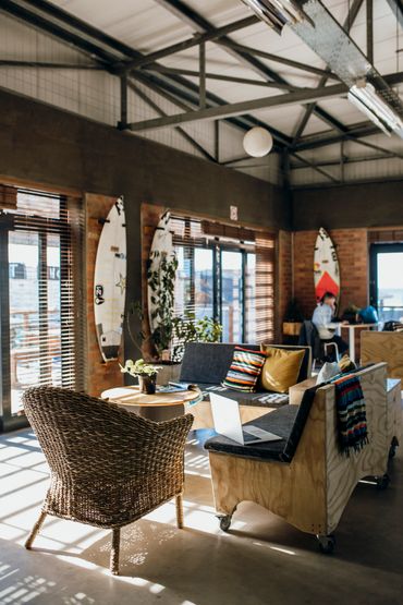 beautiful coworking office space, offices with a view