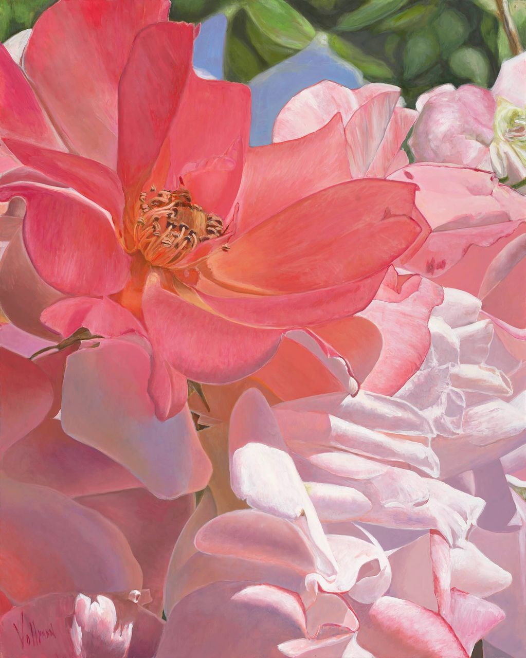 Drift Rose 60" x 48" Acrylic on Canvas