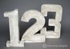 Custom order- Hand carved numbers from rough sawn lumber