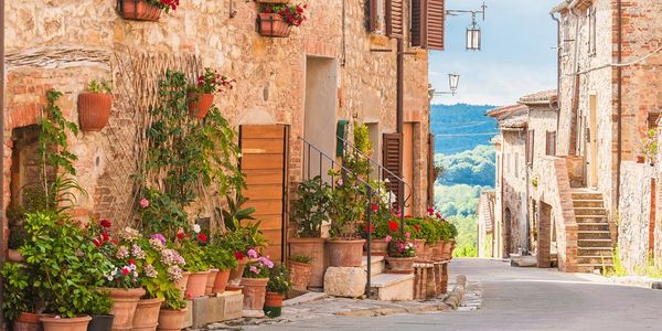 A beautiful Italian village, Montefollonico 