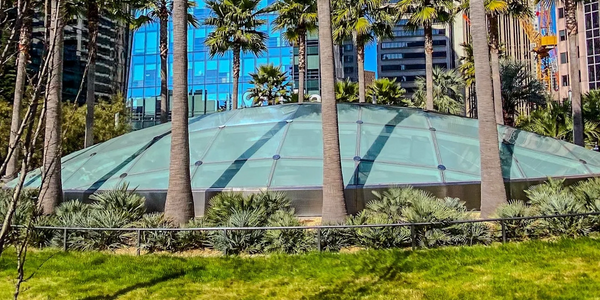 Structural Glass Gridshell Skylight on a rooftop park