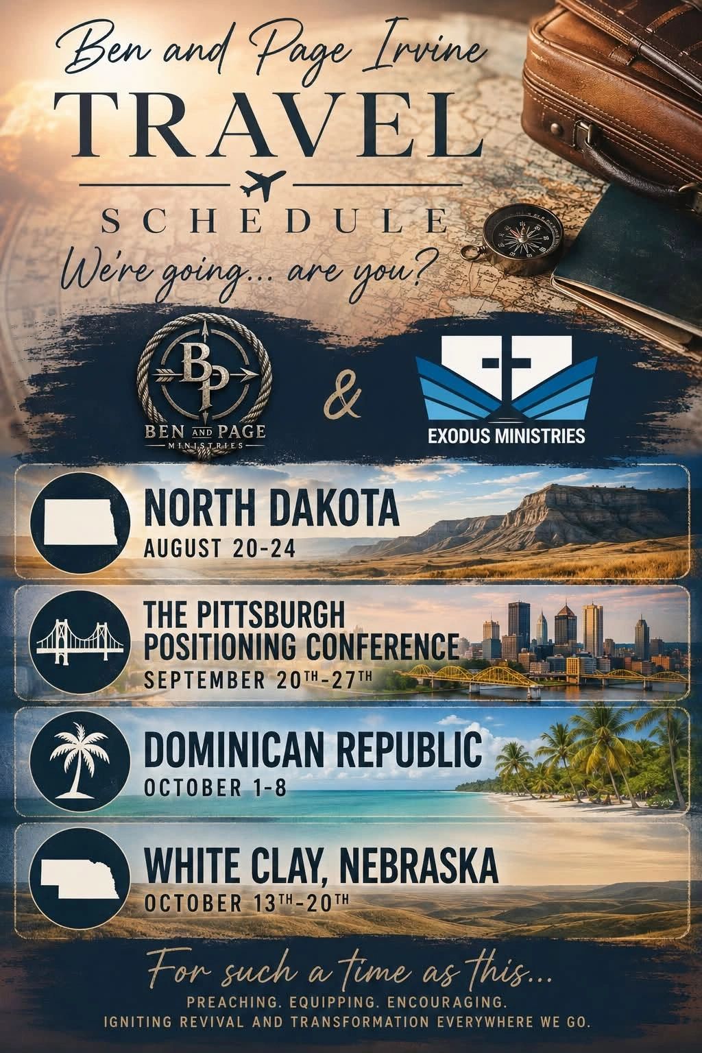 Travel schedule