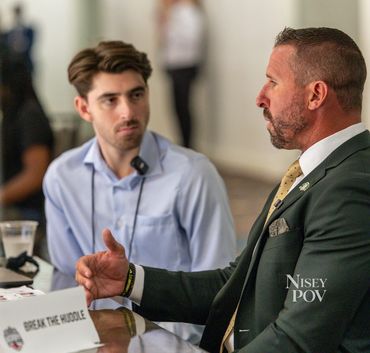 Coach Brian Hartline interview with Break the Huddle during the 2026 American Conference Kickoff 