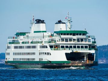 Mukilteo Clinton Ferry in Washington State.