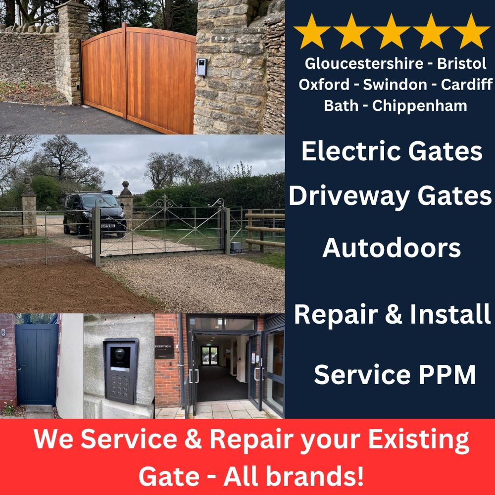 Electric gates in Gloucestershire & Bristol - Gate electrician for automated gates. The Cotswolds