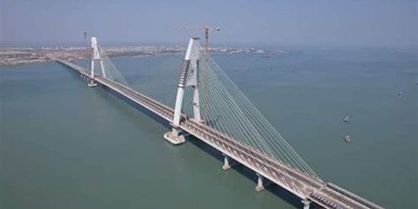 SUDARSHAN SETU-INDIA'S LONGEST CABLE BRIDGE.